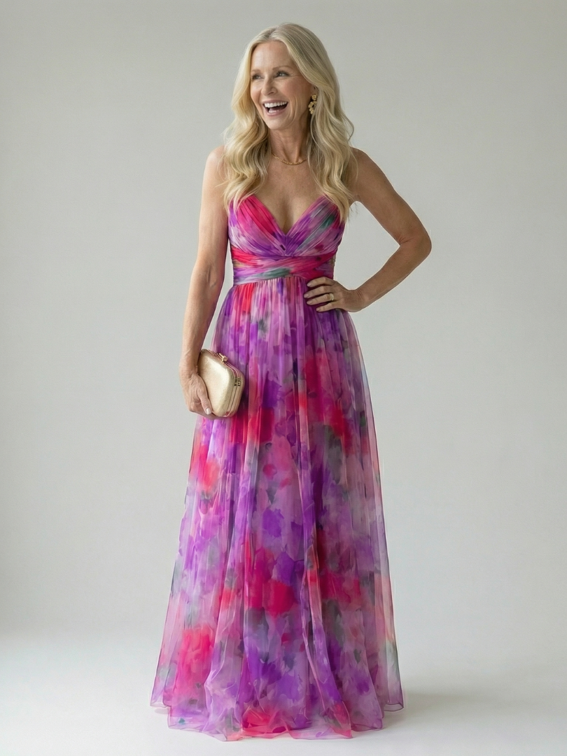 Isel | Vestido largo con corte envolvente