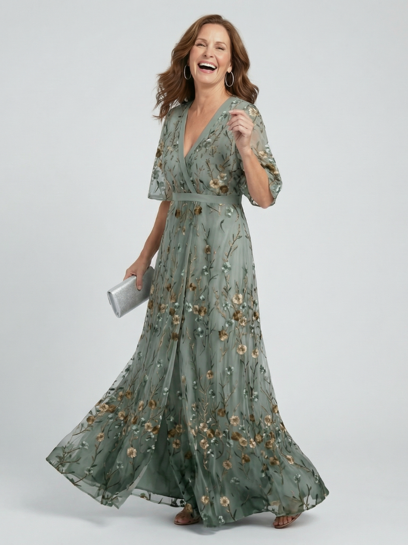 Selora | Vestido largo Bloom Flow con tirantes