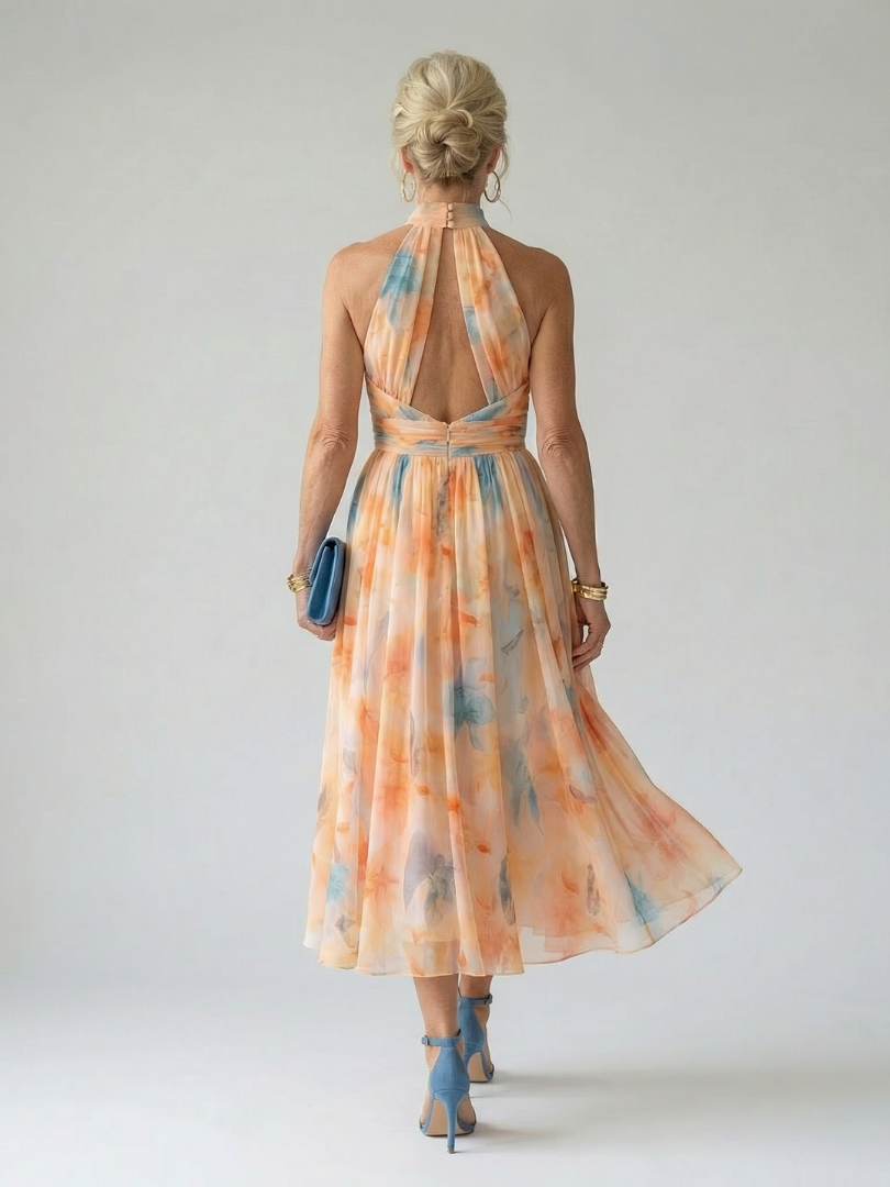 Elin | Vestido midi con tirantes finos