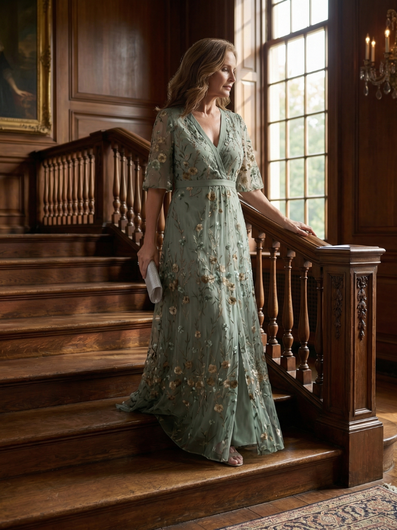 Selora | Vestido largo Bloom Flow con tirantes