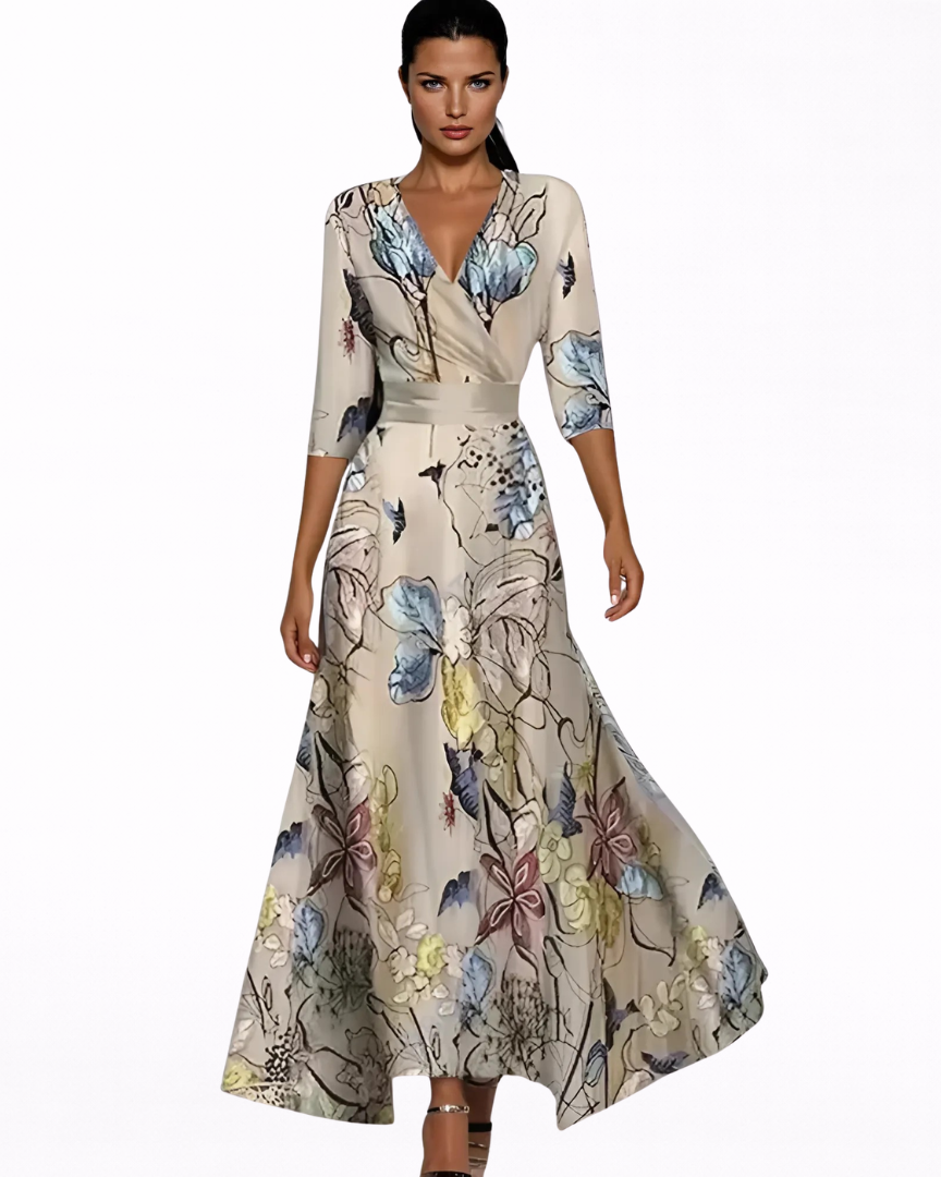 Catalina™ | Vestido largo floral elegante