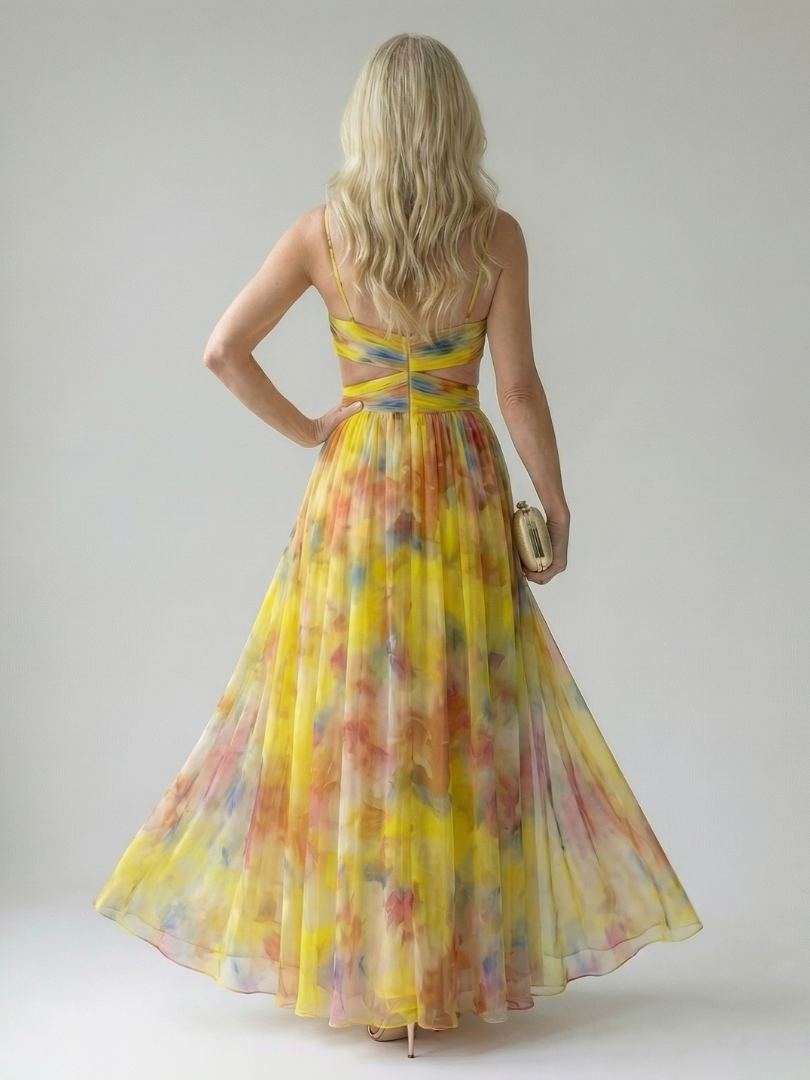 Isel | Vestido largo con corte envolvente
