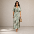 Carla™ | Vestido Estampado Drapeado
