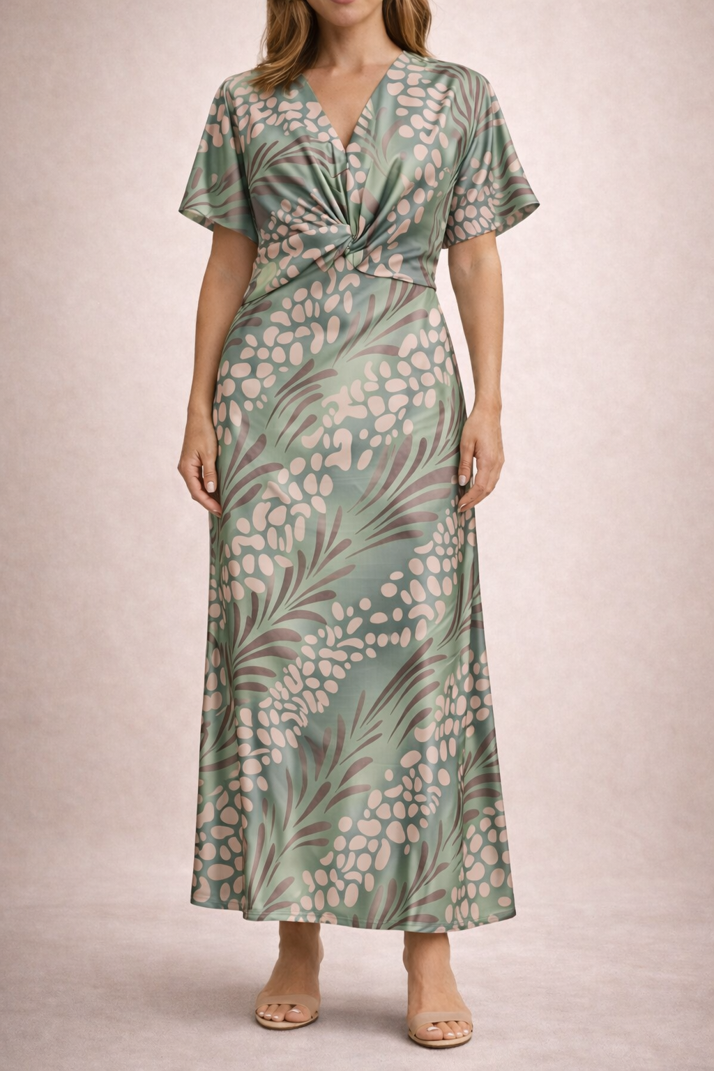 Carla™ | Vestido Estampado Drapeado