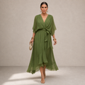 Daniela™ | Chiffon V-neck Dress
