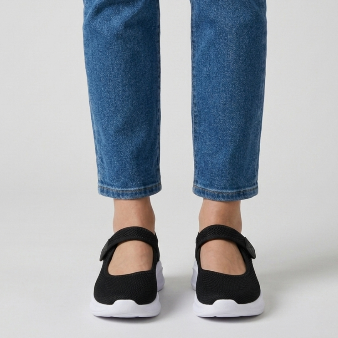 Nicol - Sandalia cómoda para mujer con cierre de velcro