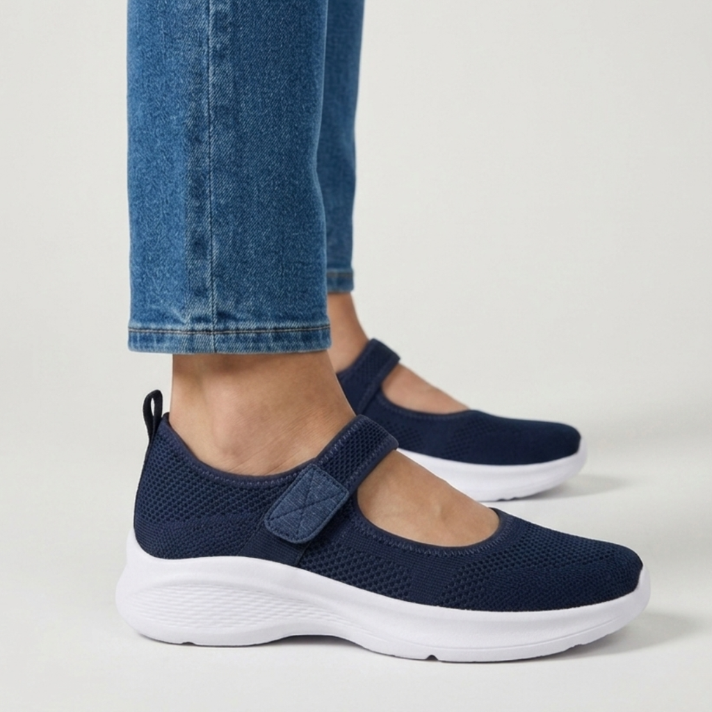 Nicol - Sandalia cómoda para mujer con cierre de velcro