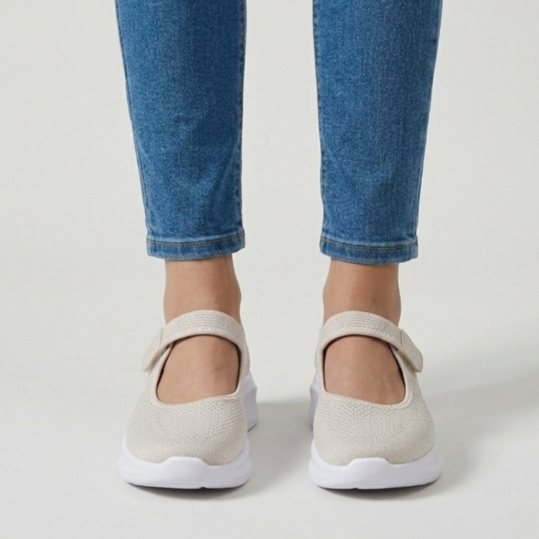Nicol - Sandalia cómoda para mujer con cierre de velcro