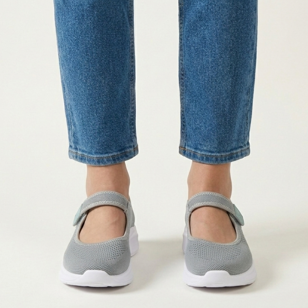 Nicol - Sandalia cómoda para mujer con cierre de velcro