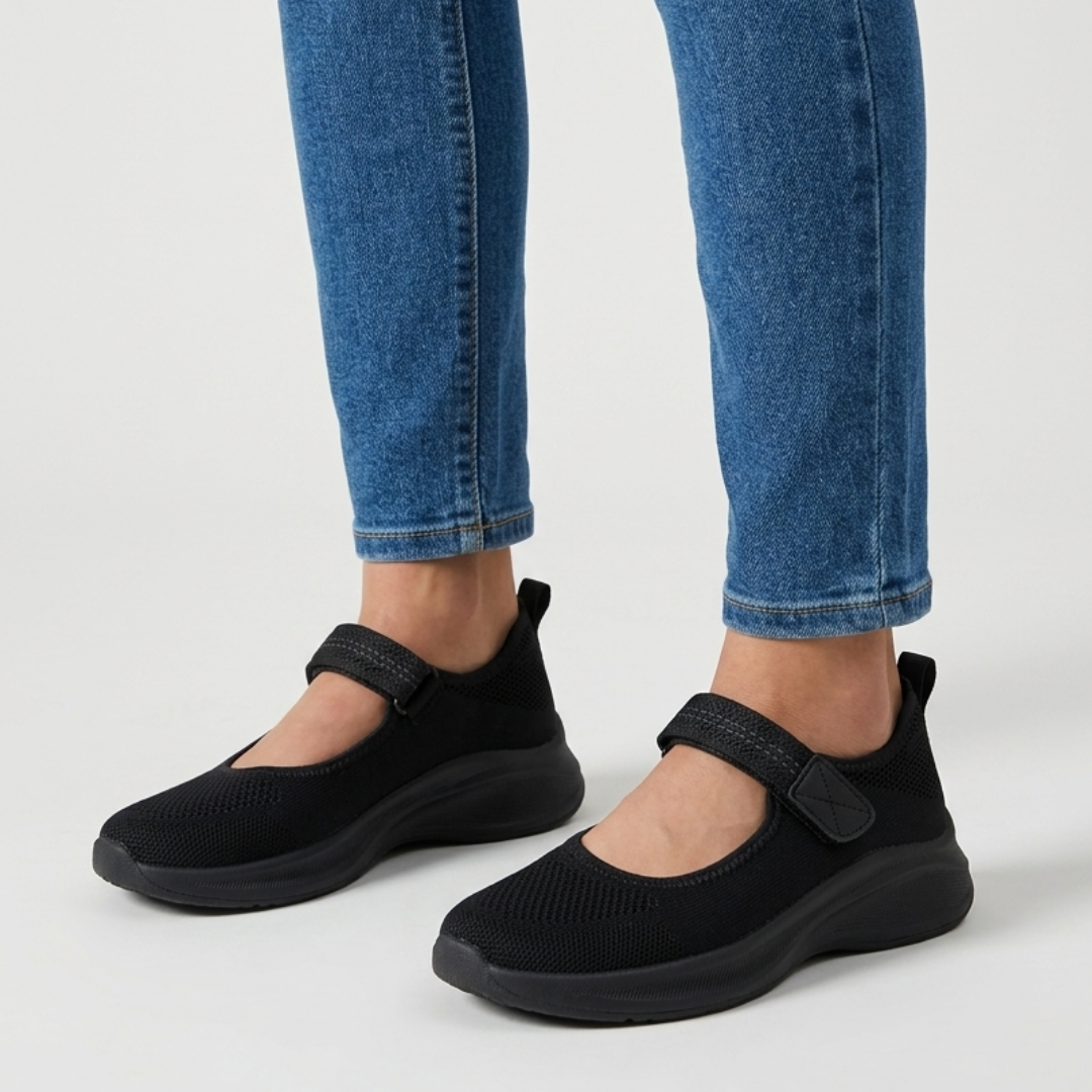 Nicol - Sandalia cómoda para mujer con cierre de velcro